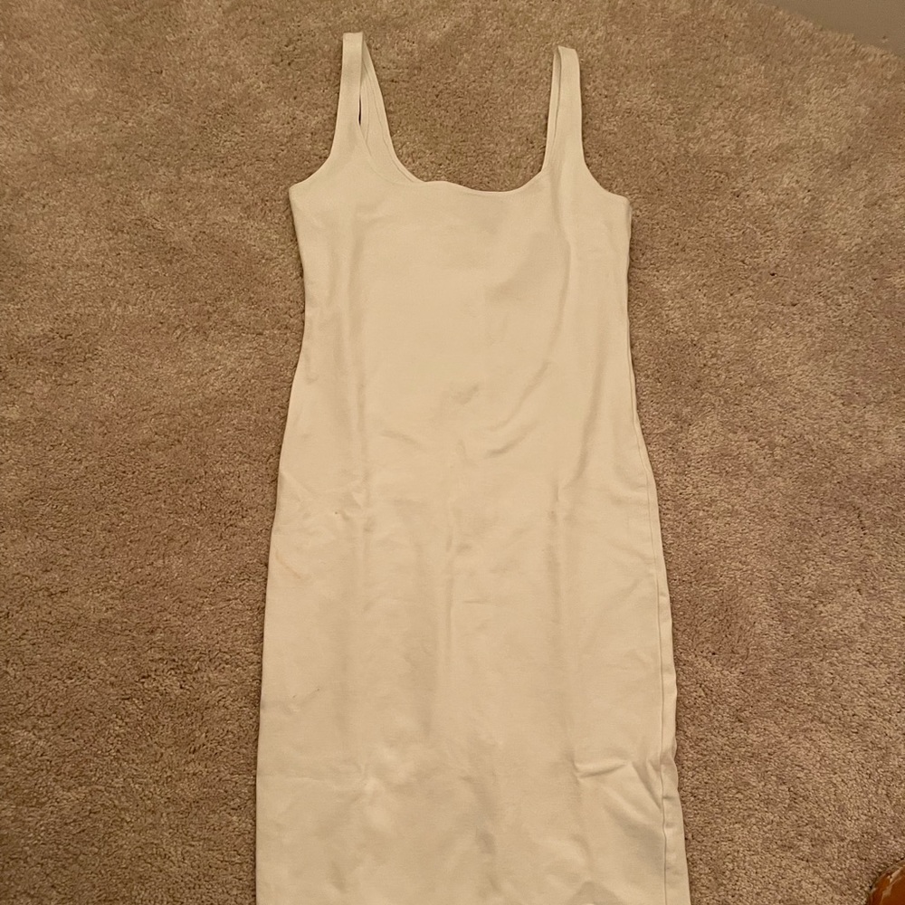 🕊Forever 21 Spandex White Dress Size M